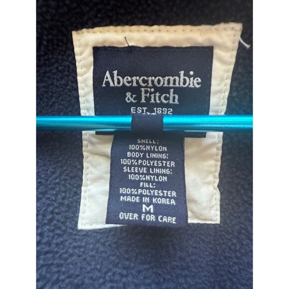 Abercrombie & Fitch Fleece Lined White Ski Snowboarding Jacket Size Medium - Picture 6 of 9